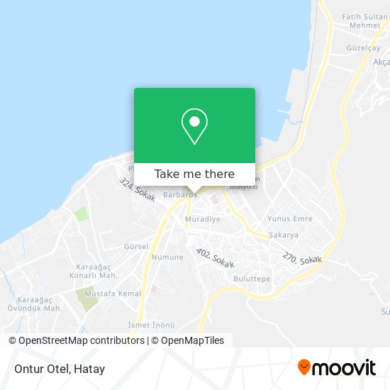 Ontur Otel map