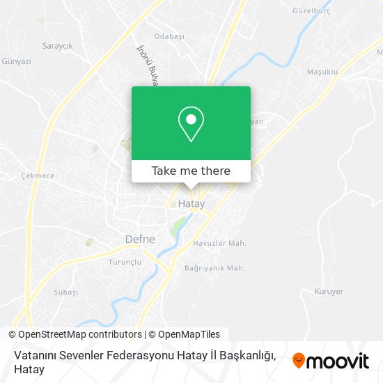 Vatanını Sevenler Federasyonu Hatay İl Başkanlığı map