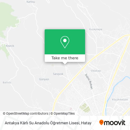 Antakya Kârlı Su Anadolu Öğretmen Lisesi map