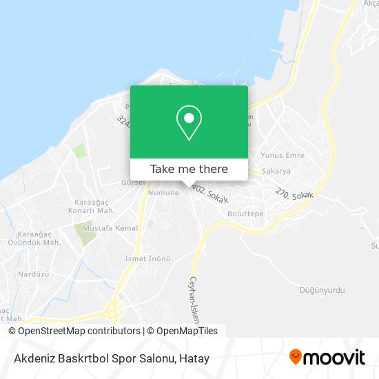 Akdeniz Baskrtbol Spor Salonu map