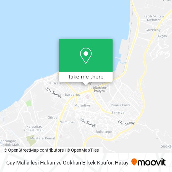 Çay Mahallesi Hakan ve Gökhan Erkek Kuaför map
