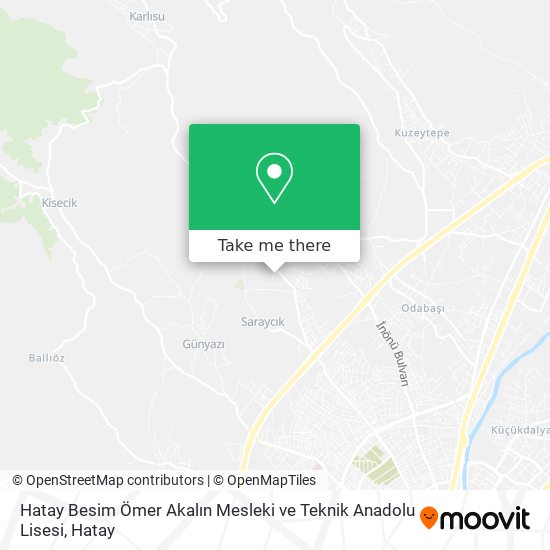 Hatay Besim Ömer Akalın Mesleki ve Teknik Anadolu Lisesi map