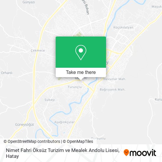 Nimet Fahri Öksüz Turizim ve Mealek Andolu Lisesi map