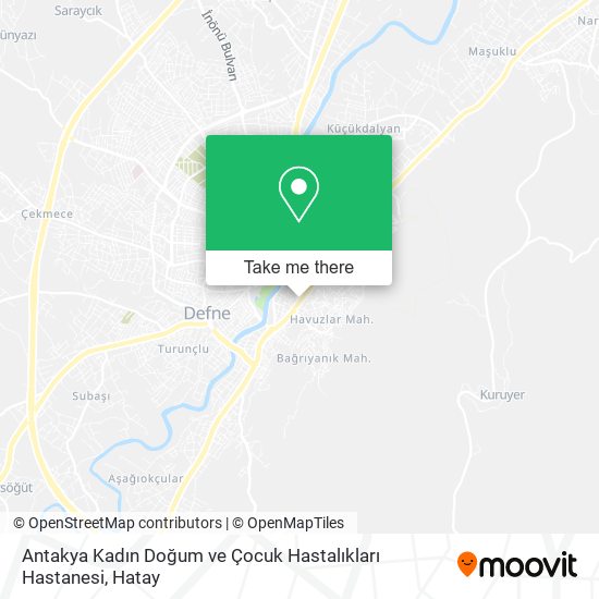 Antakya Kadın Doğum ve Çocuk Hastalıkları Hastanesi map