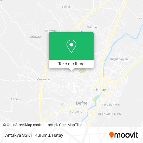 Antakya SSK İl Kurumu map