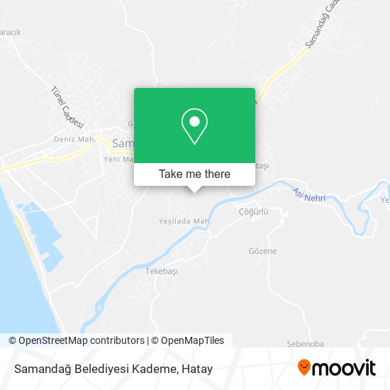 Samandağ Belediyesi Kademe map