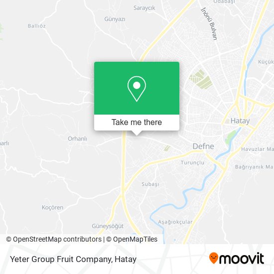 Yeter Group Fruit Company map