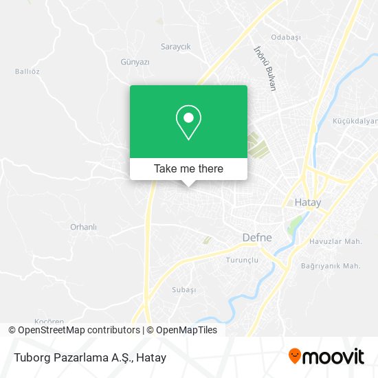 Tuborg Pazarlama A.Ş. map