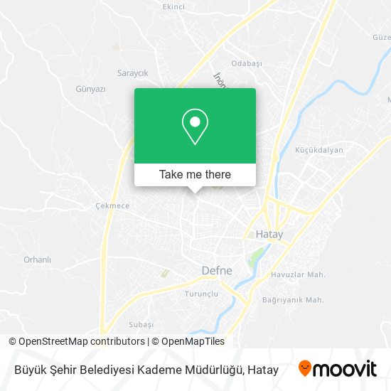 Büyük Şehir Belediyesi Kademe Müdürlüğü map