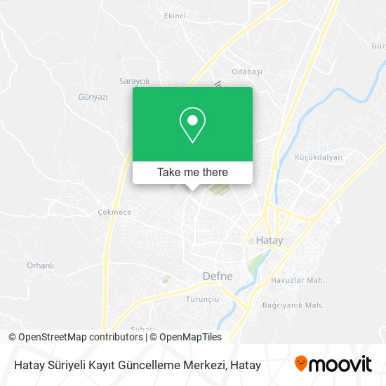 Hatay Süriyeli Kayıt Güncelleme Merkezi map