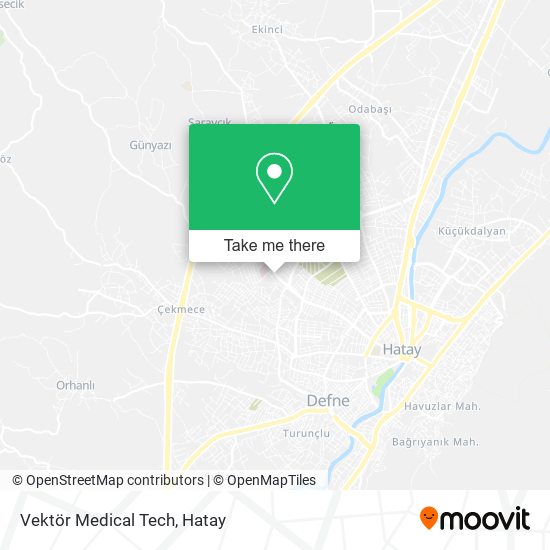 Vektör Medical Tech map