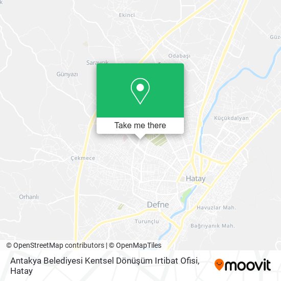 Antakya Belediyesi Kentsel Dönüşüm Irtibat Ofisi map