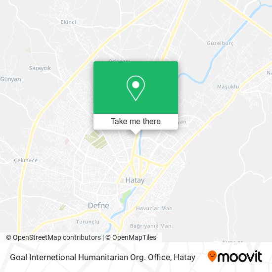 Goal Internetional Humanitarian Org. Office map