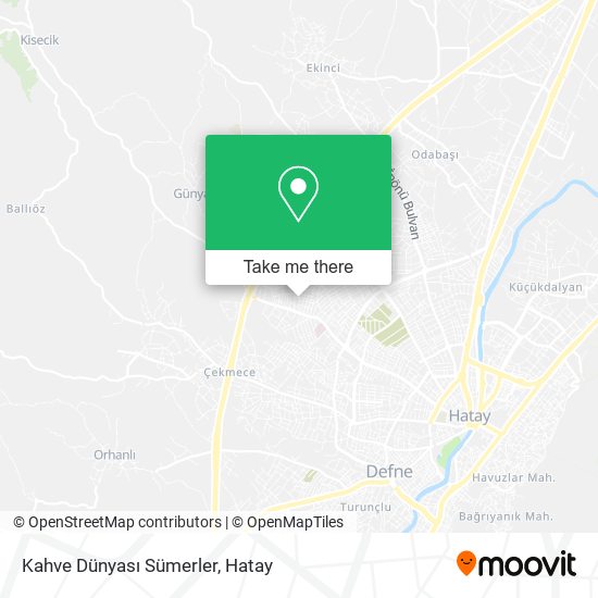 Kahve Dünyası Sümerler map