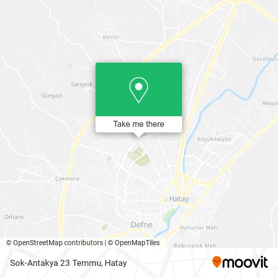 Sok-Antakya 23 Temmu map