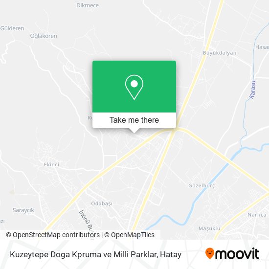 Kuzeytepe Doga Kpruma ve Milli Parklar map
