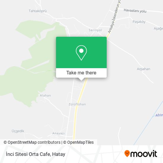 İnci Sitesi Orta Cafe map
