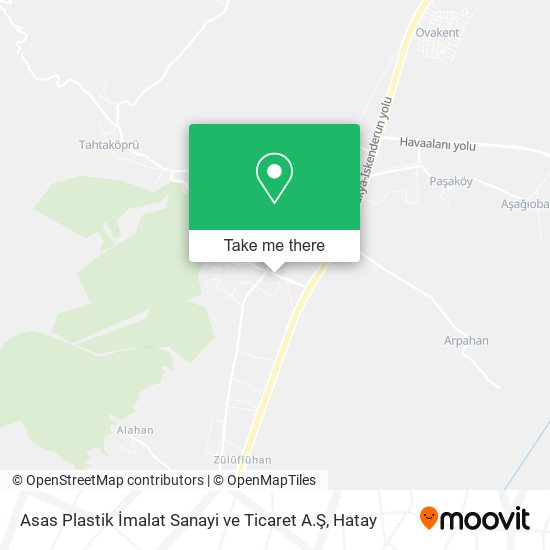 Asas Plastik İmalat Sanayi ve Ticaret A.Ş map