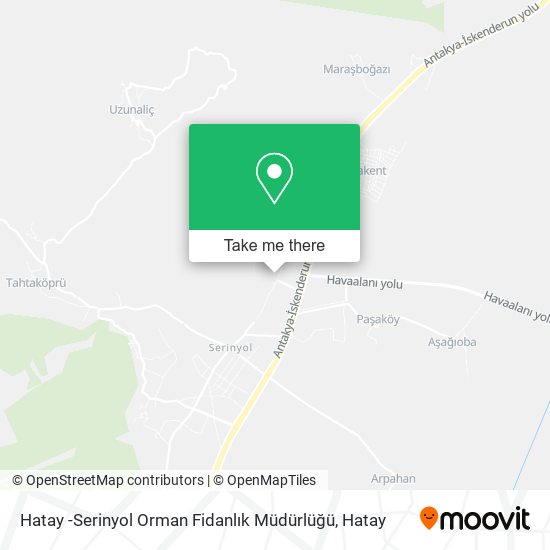 Hatay -Serinyol Orman Fidanlık Müdürlüğü map
