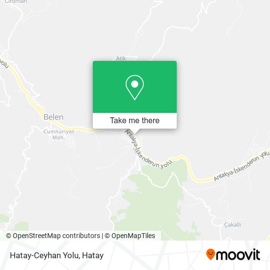 Hatay-Ceyhan Yolu map