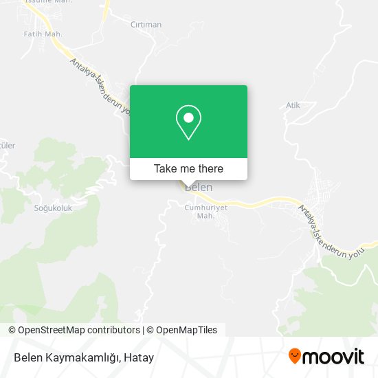 Belen Kaymakamlığı map