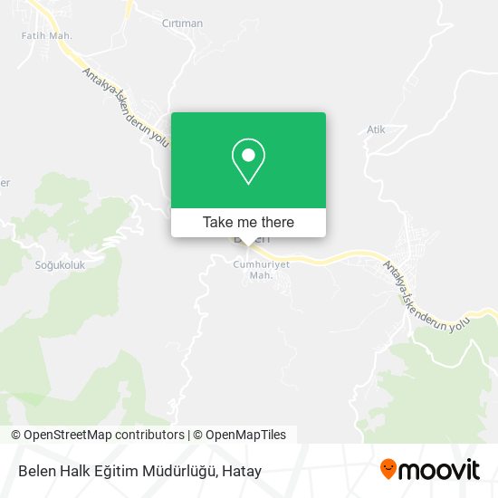 Belen Halk Eğitim Müdürlüğü map
