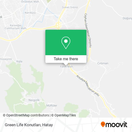 Green Life Konutları map