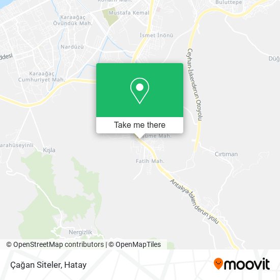 Çağan Siteler map