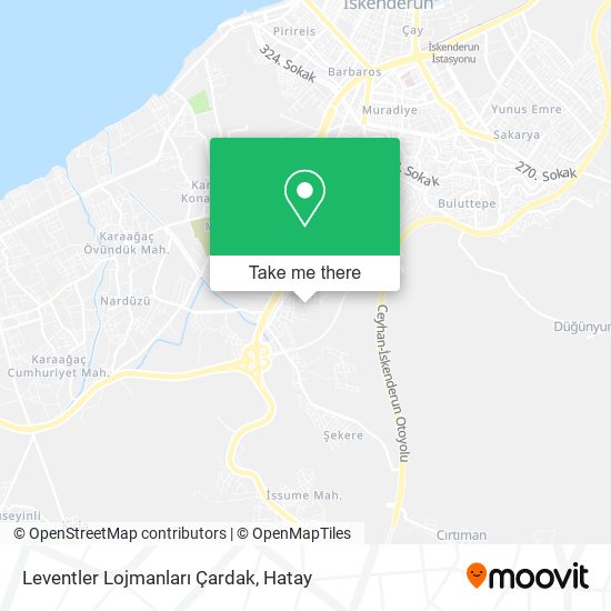 Leventler Lojmanları Çardak map