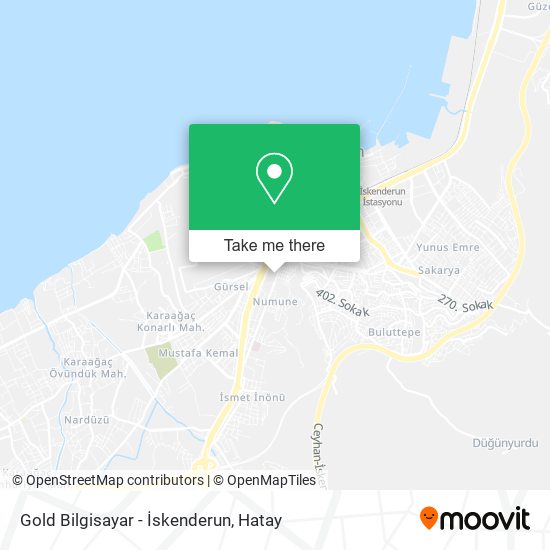 Gold Bilgisayar - İskenderun map