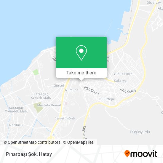 Pınarbaşı Şok map