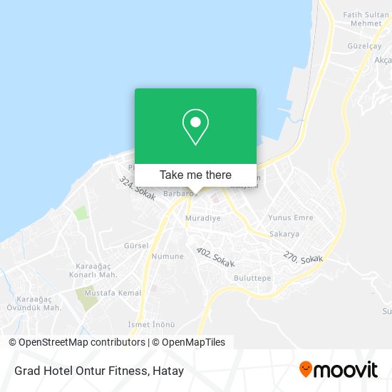 Grad Hotel Ontur Fitness map