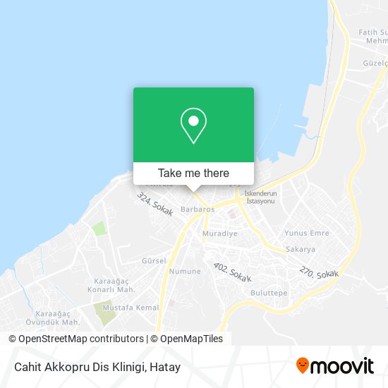 Cahit Akkopru Dis Klinigi map