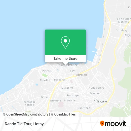 Rende Tia Tour map