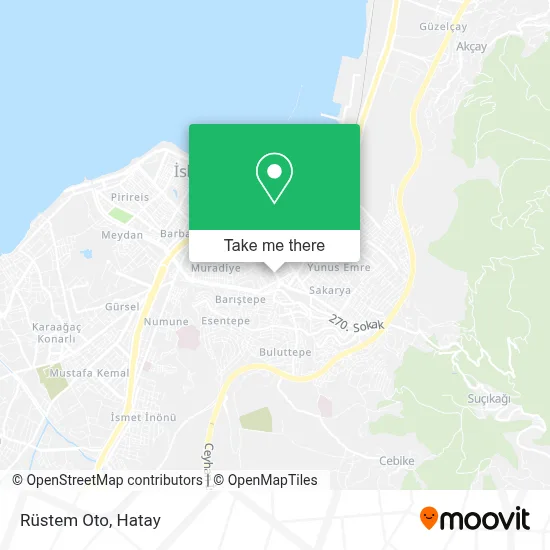 Rüstem Oto map