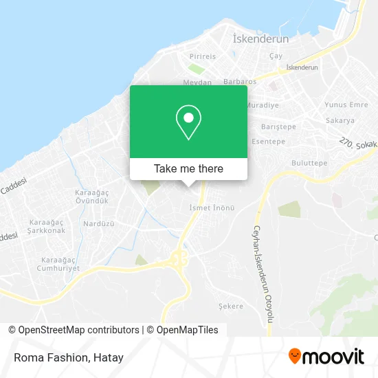 Roma Moda map