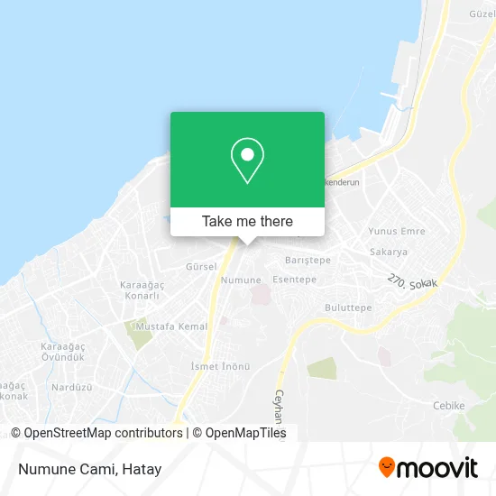 Numune Cami map