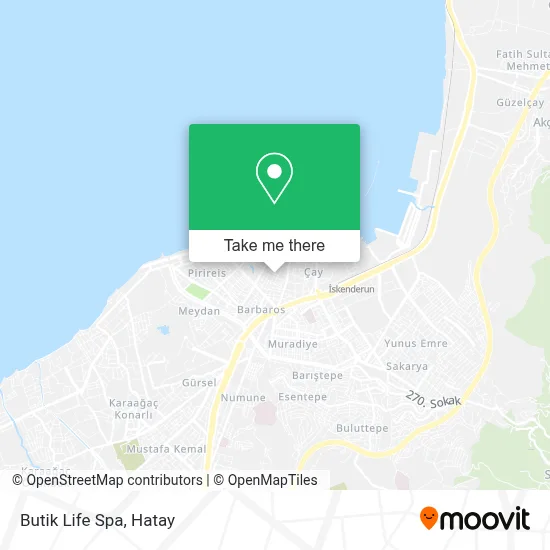 Butik Life Spa map