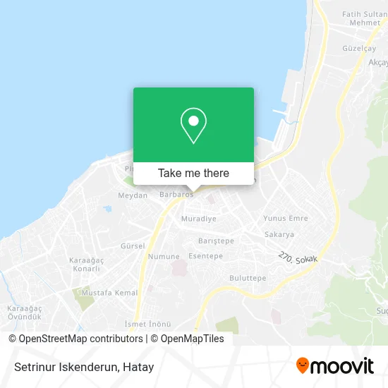 Setrinur Iskenderun map