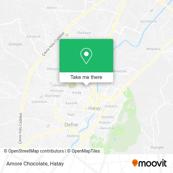 Amore Chocolate map