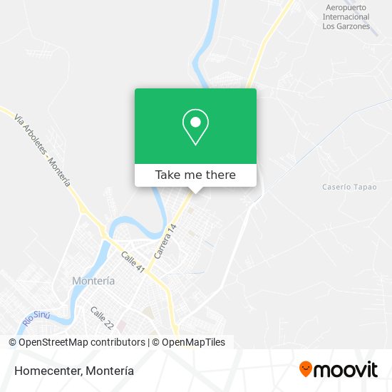 Mapa de Homecenter