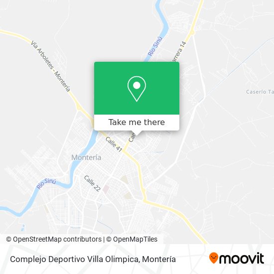 Mapa de Complejo Deportivo Villa Olimpica