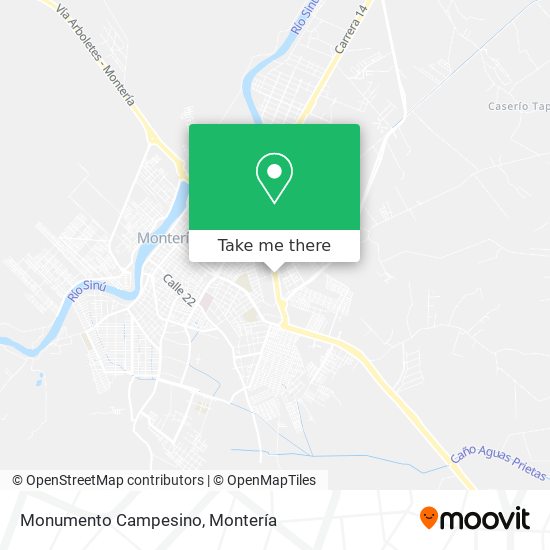 Mapa de Monumento Campesino