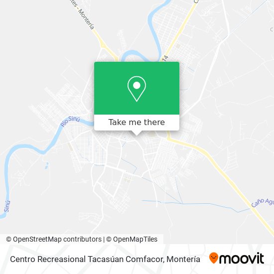 Centro Recreasional Tacasúan Comfacor map