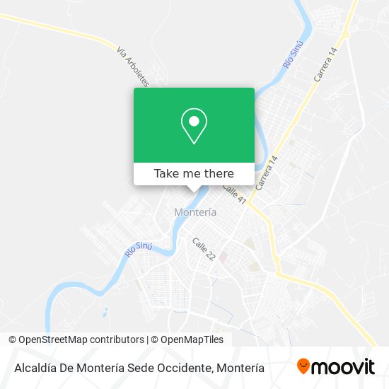 Alcaldía De Montería Sede Occidente map