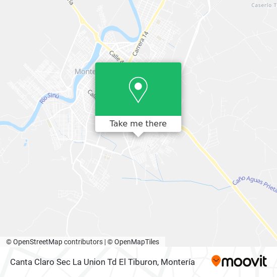 Canta Claro Sec La Union Td El Tiburon map