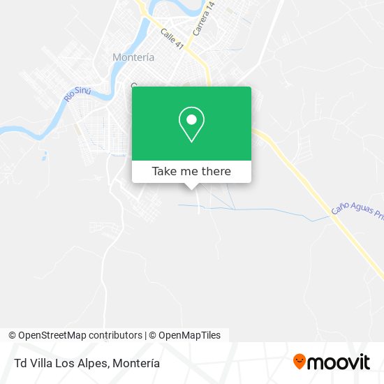 Td Villa Los Alpes map