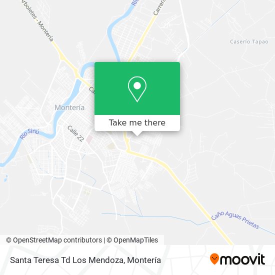 Mapa de Santa Teresa Td Los Mendoza