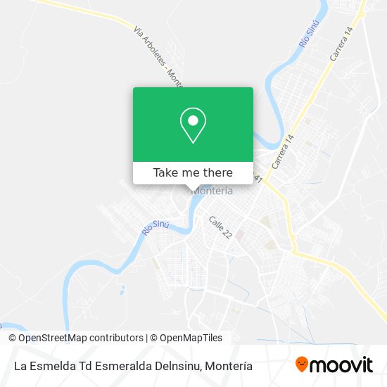 La Esmelda Td Esmeralda Delnsinu map