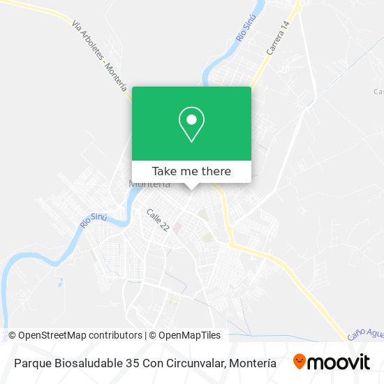Parque Biosaludable 35 Con Circunvalar map